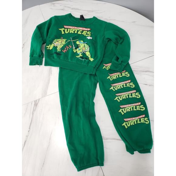Vintage 1988 Teenage Mutant Ninja Turtles Kids Sweatpants Sweatshirt Sweatsuit - Picture 10 of 10